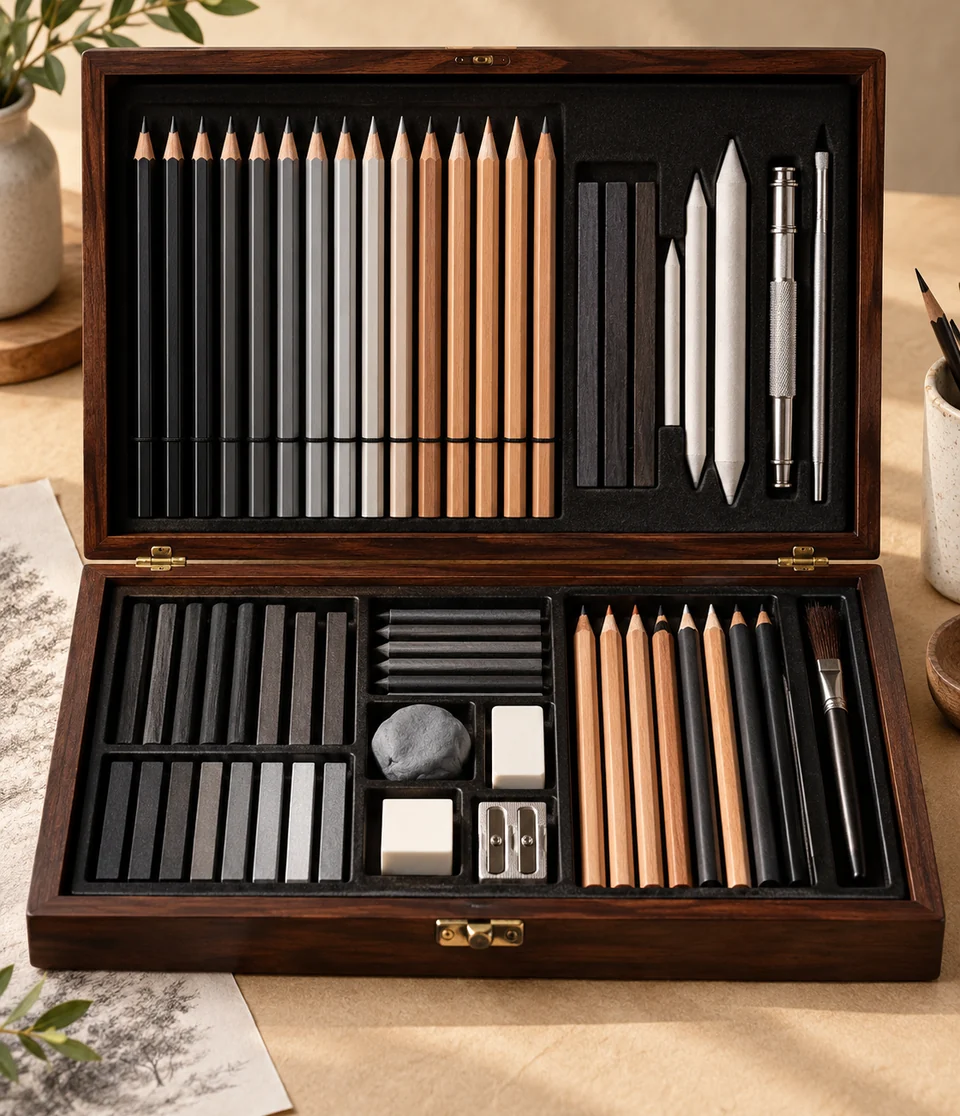 Boxed artist pencil set