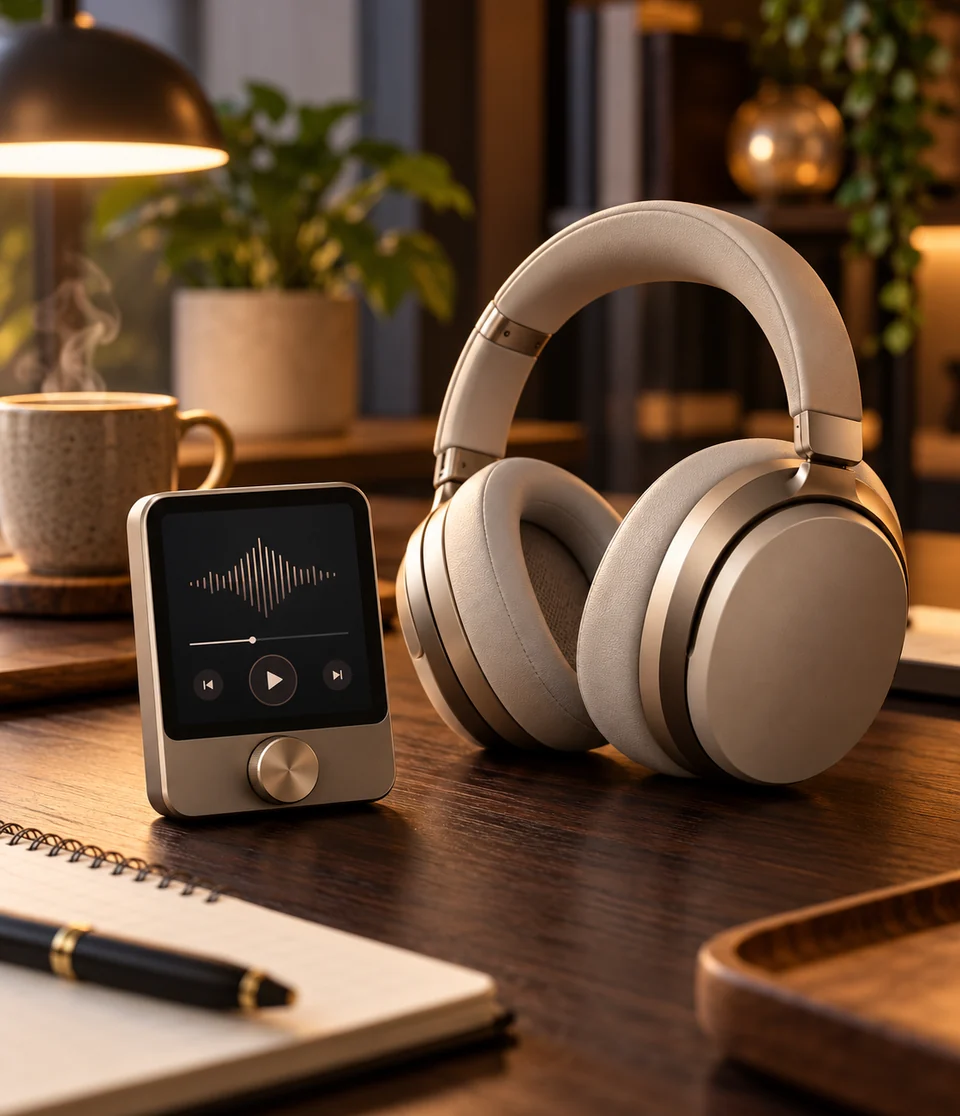 Over-ear study headphones