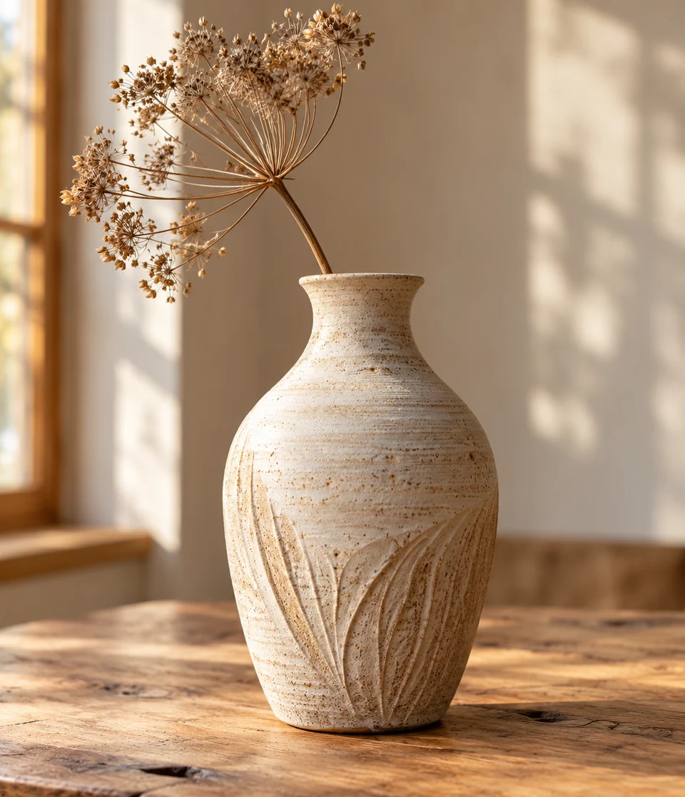 Handcrafted ceramic vase